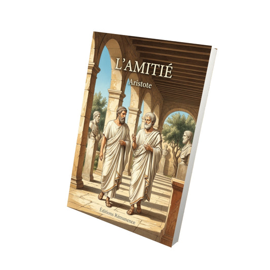 Livre L'Amitié - Aristote - Vue 3D - Editions Remanence