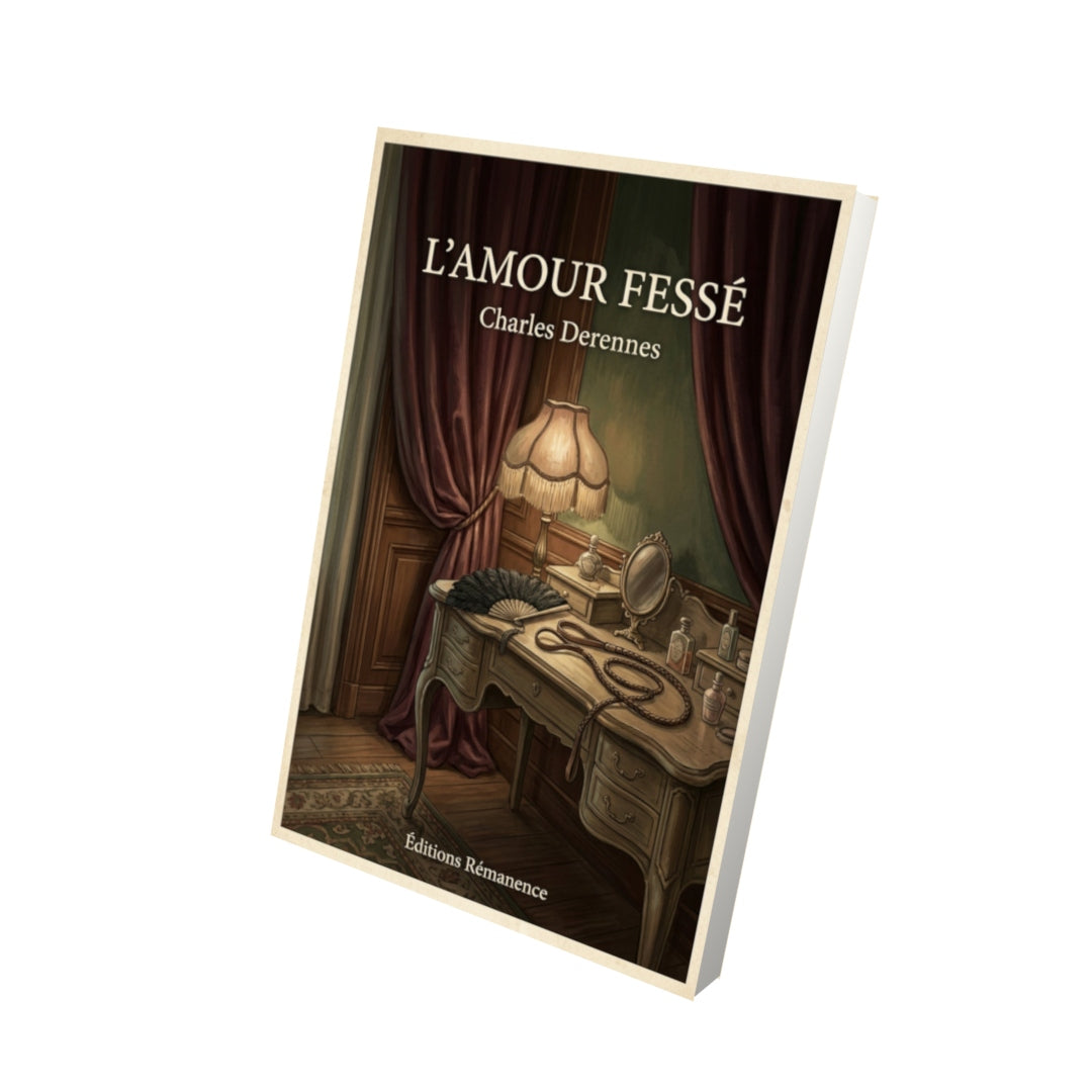 Livre L'amour fessé - Charles Derennes - Vue 3D - Editions Remanence
