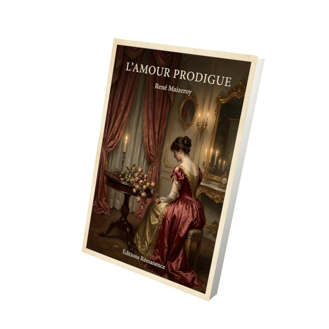 Livre L'amour prodigue - René Maizeroy - Vue 3D - Editions Remanence