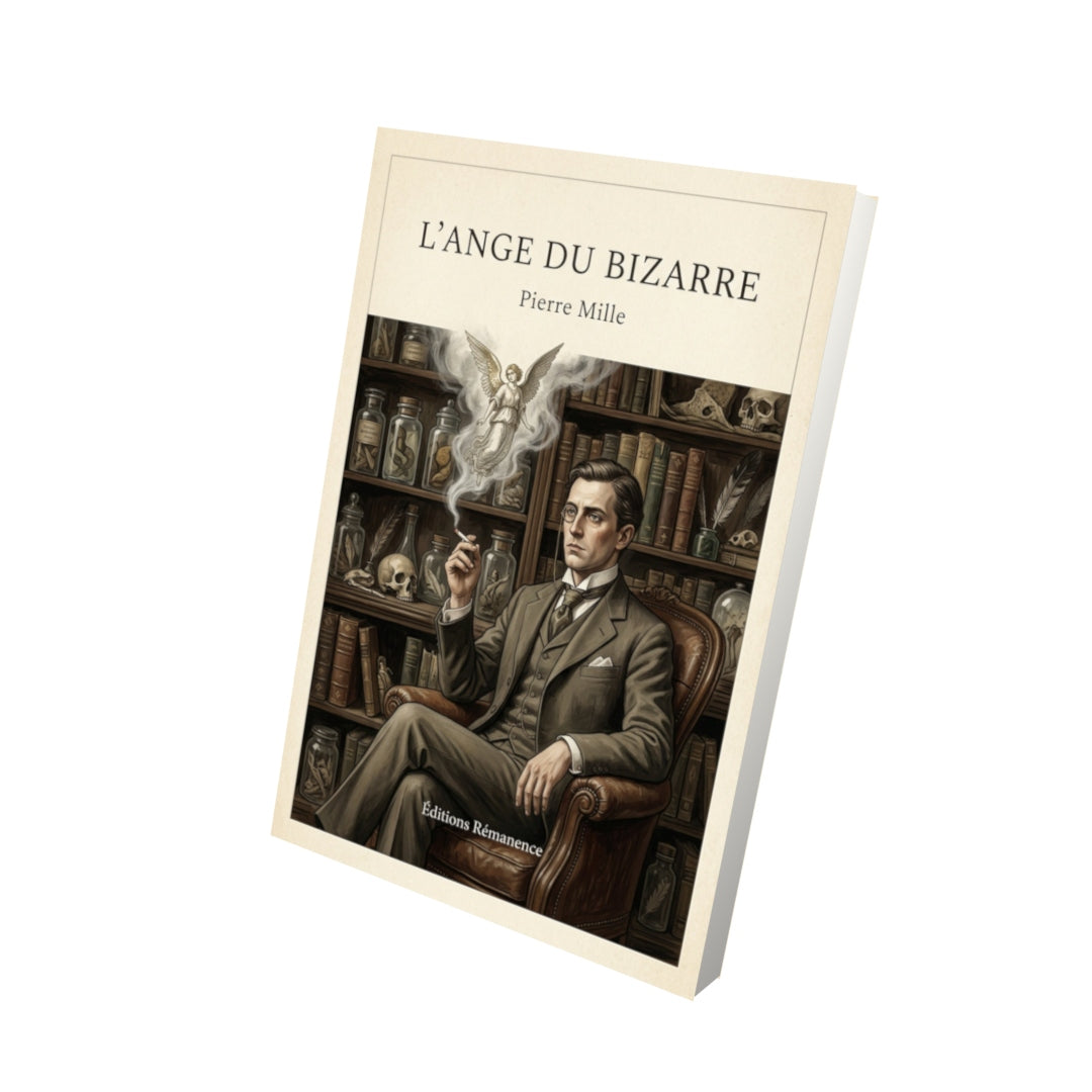Livre L'ange du bizarre - Pierre Mille - Vue 3D - Editions Remanence