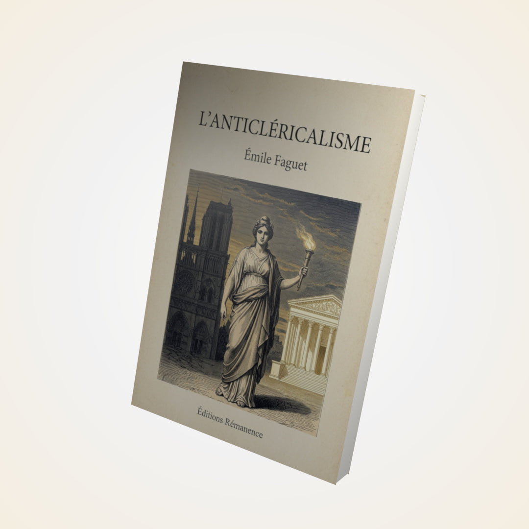 Livre L'Anticléricalisme - Émile Faguet - Couverture 3D