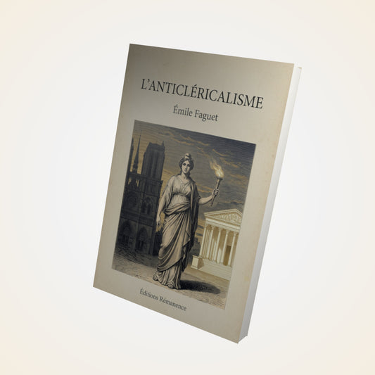 Livre L'Anticléricalisme - Émile Faguet - Couverture 3D