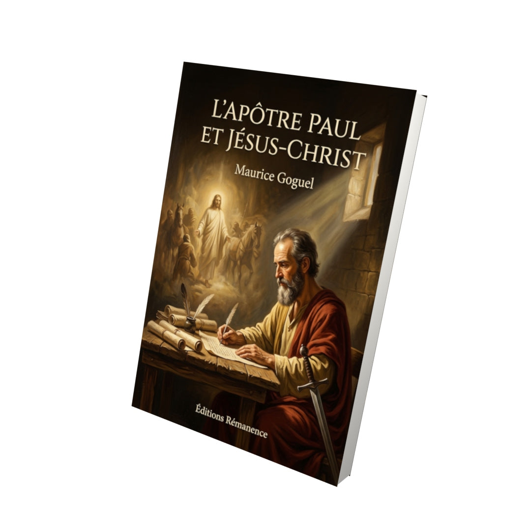 Livre L'Apôtre Paul et Jésus-Christ par Maurice Goguel - Vue 3D - Editions Remanence