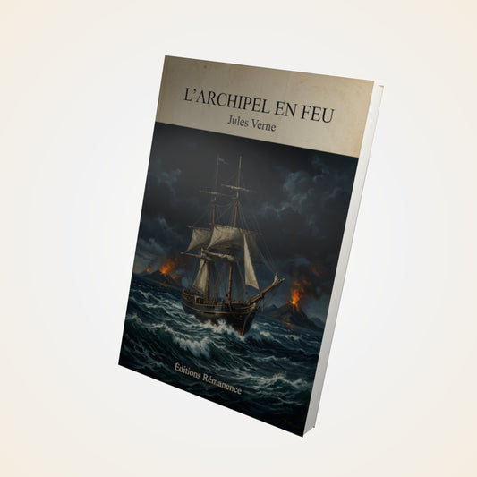 Livre L'archipel en feu - Jules Verne - Couverture 3D