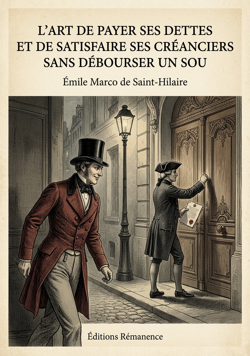 L'art de payer ses dettes et de satisfaire ses créanciers sans débourser un sou - Émile Marco de Saint-Hilaire (Couverture)