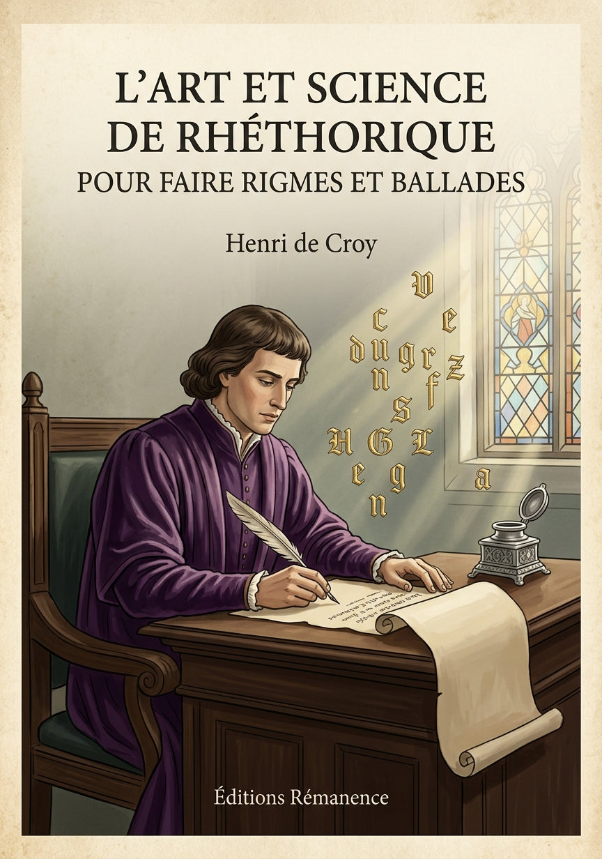 L'art et science de rhethorique pour faire rigmes et ballades - Henri de Croy (Couverture)