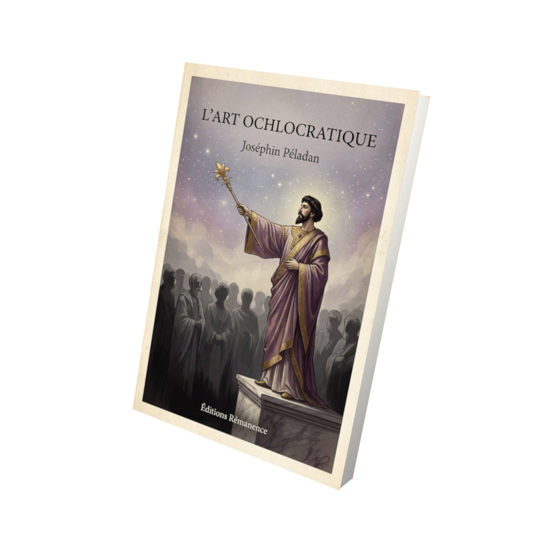 Livre L'art ochlocratique - Joséphin Péladan - Vue 3D - Editions Remanence