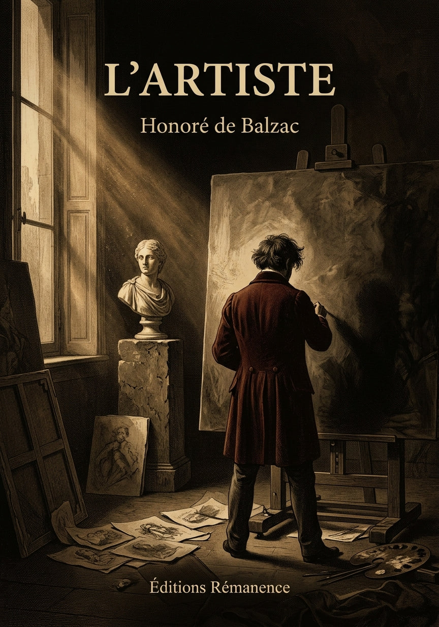 Livre L'Artiste par Honoré de Balzac - Couverture - Editions Remanence