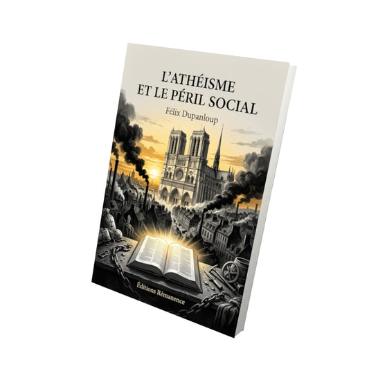 Livre L'athéisme et le péril social - Félix Dupanloup - Vue 3D - Editions Remanence