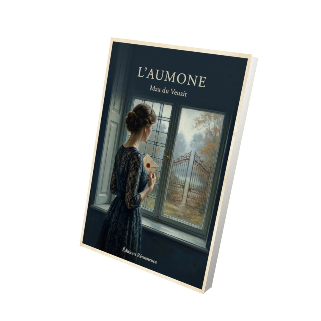 Livre L'Aumone - Max du Veuzit - Vue 3D - Editions Remanence