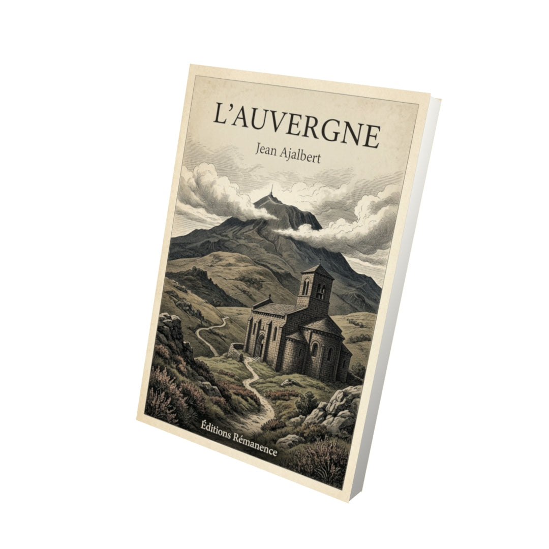 Livre L'Auvergne - Jean Ajalbert - Vue 3D - Editions Remanence