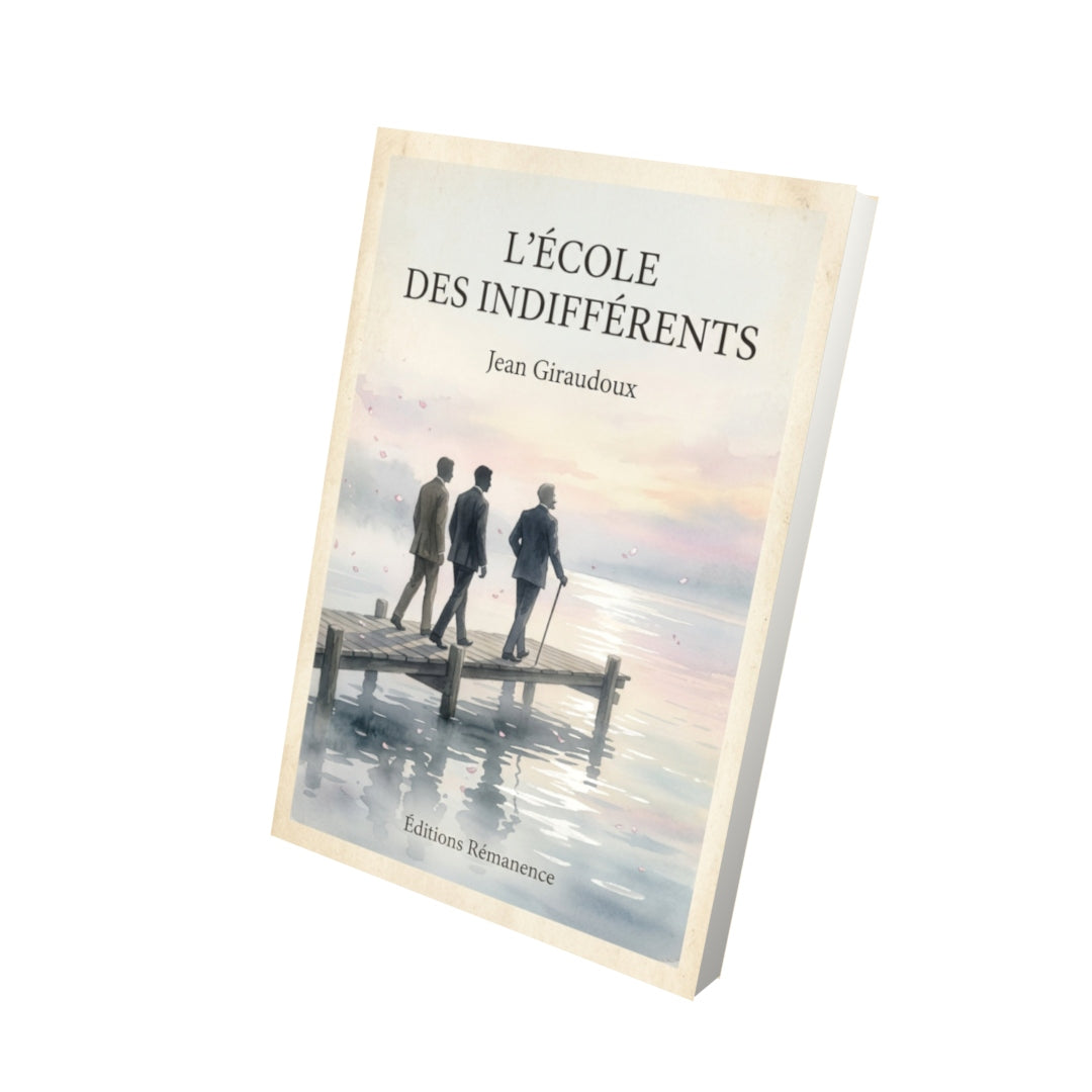 Livre L'École des indifférents - Jean Giraudoux - Vue 3D - Editions Remanence