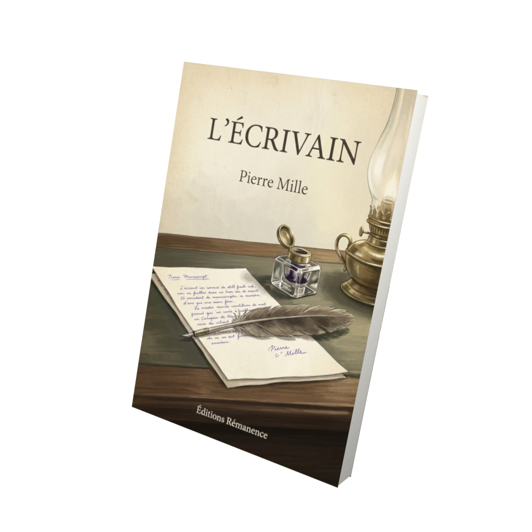Livre L'Écrivain - Pierre Mille - Vue 3D - Editions Remanence