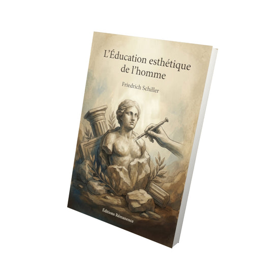 Livre L'Éducation esthétique de l'homme – Friedrich Schiller - Vue 3D - Editions Remanence