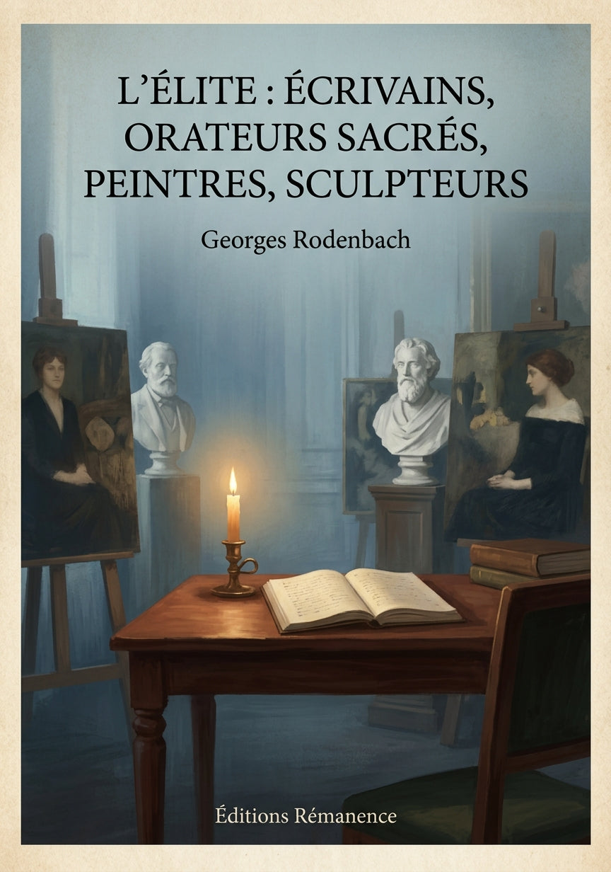 L'élite : écrivains, orateurs sacrés, peintres, sculpteurs - Georges Rodenbach (Couverture)