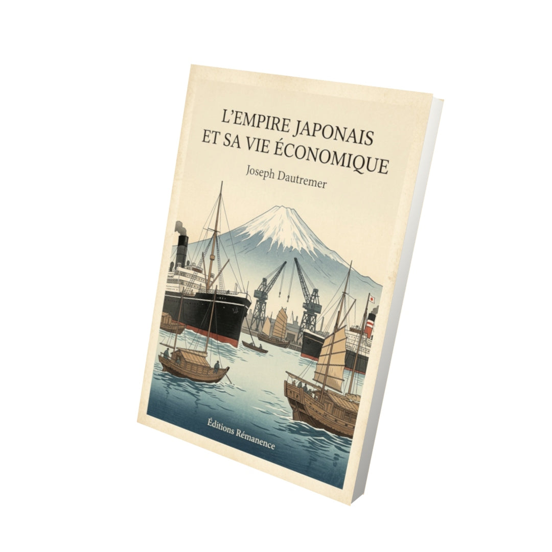 Livre L'Empire Japonais et sa vie économique - Joseph Dautremer - Vue 3D - Editions Remanence