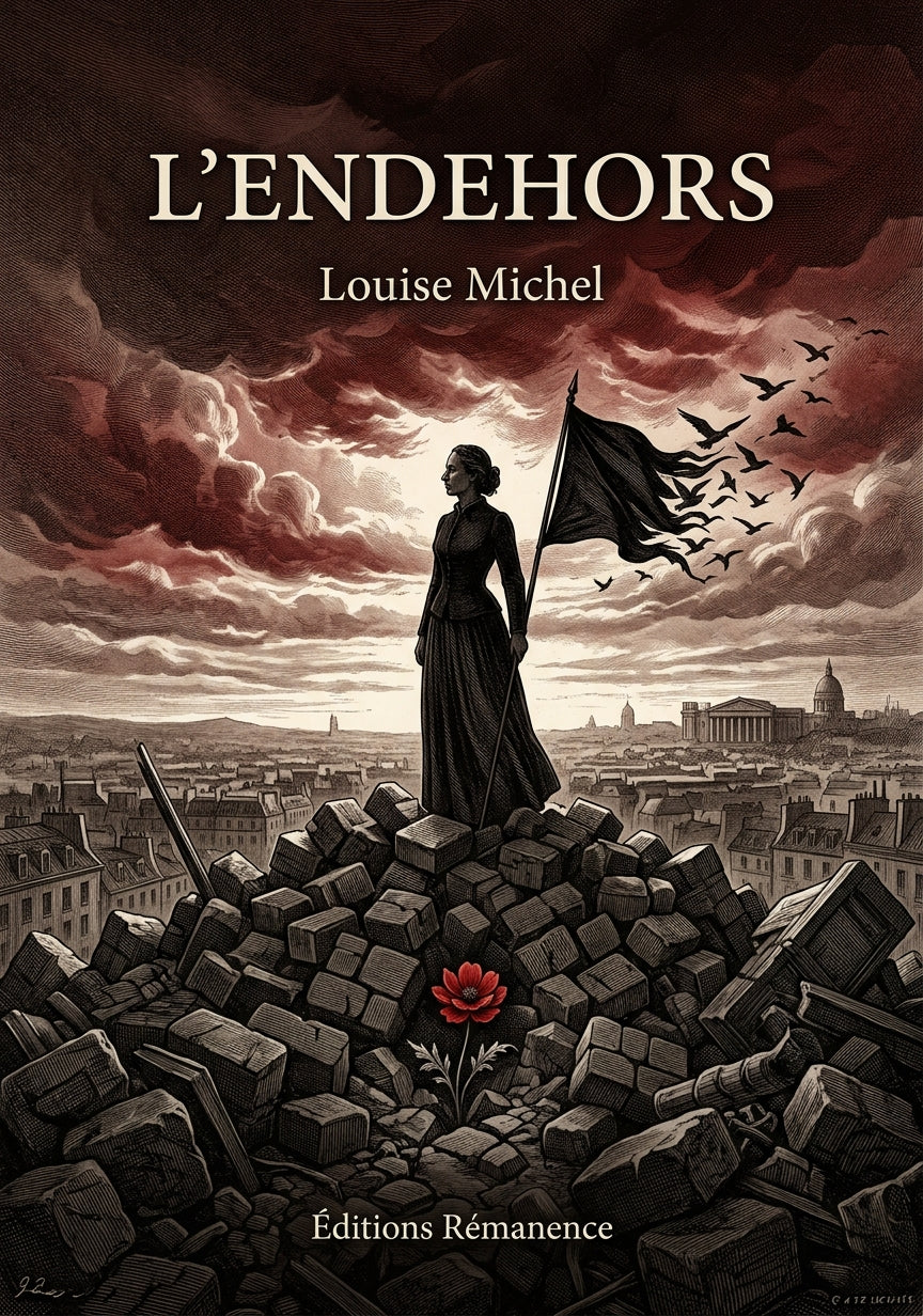 Livre L'Endehors par Louise Michel - Couverture - Editions Remanence