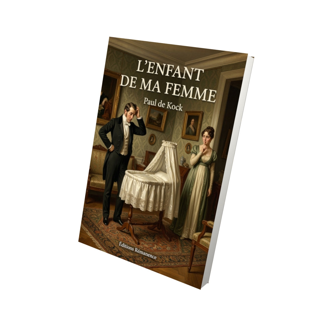Livre L'enfant de ma femme - Paul de Kock - Vue 3D - Editions Remanence
