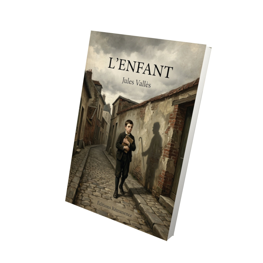 Livre L'enfant - Jules Vallès - Vue 3D - Editions Remanence