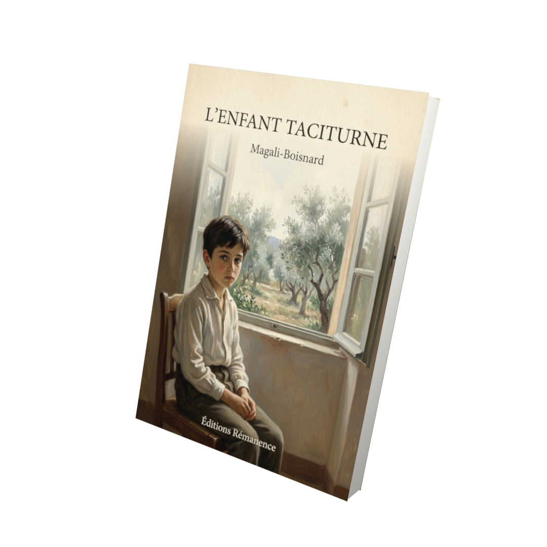 Livre L'enfant taciturne - Magali-Boisnard - Vue 3D - Editions Remanence