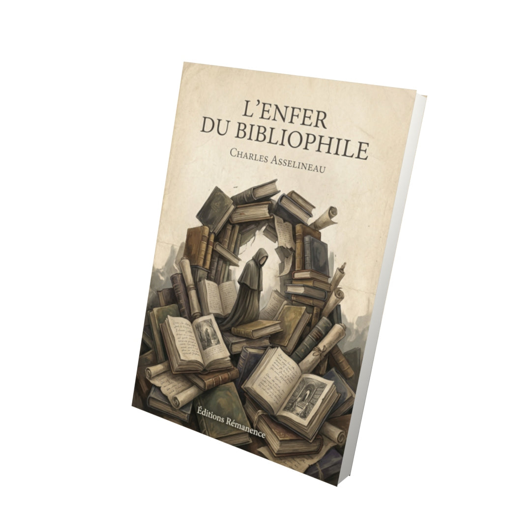 Livre L'Enfer du bibliophile – Charles Asselineau - Vue 3D - Editions Remanence