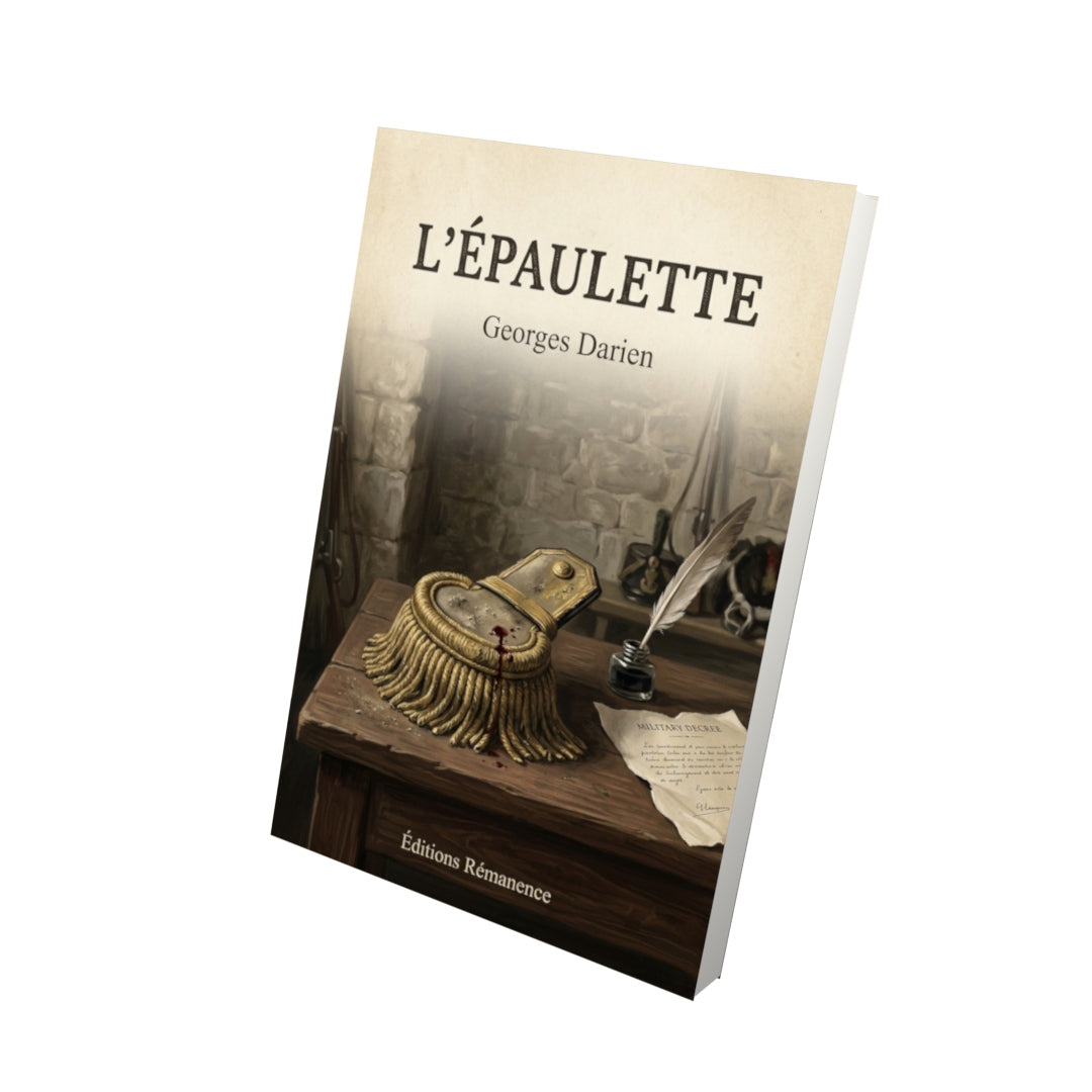 Livre L'épaulette - Georges Darien - Vue 3D - Editions Remanence