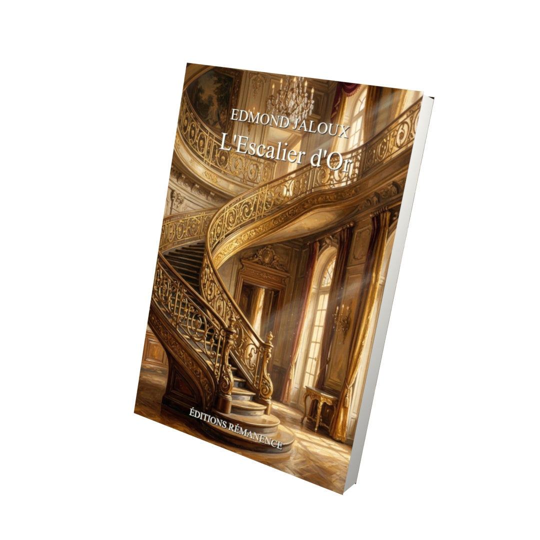 Livre L'Escalier d'Or - Edmond Jaloux - Vue 3D - Editions Remanence