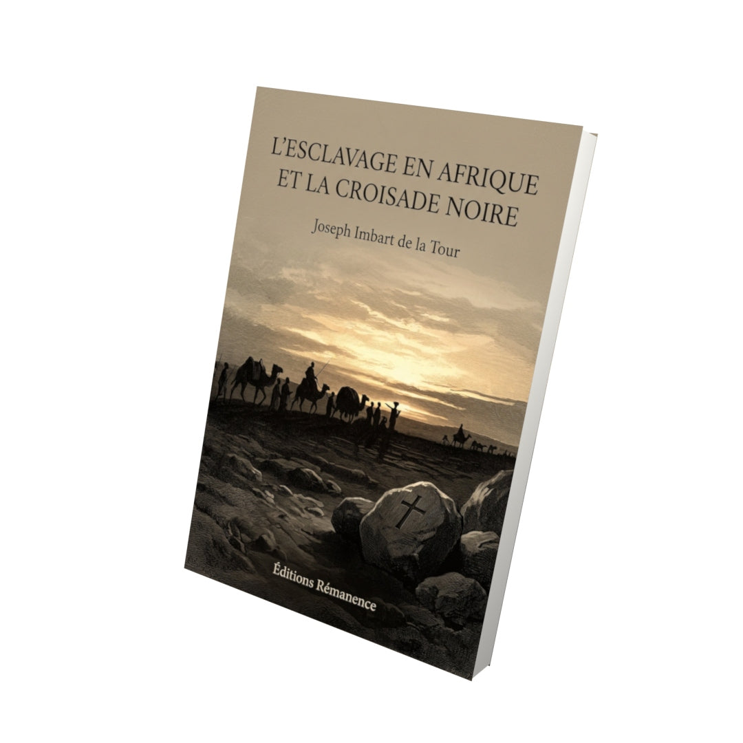 Livre L'esclavage en Afrique et la croisade noire - Joseph Imbart de la Tour - Vue 3D - Editions Remanence