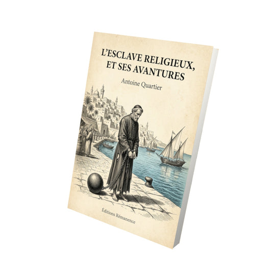 Livre L'esclave religieux, et ses avantures - Antoine Quartier - Vue 3D - Editions Remanence