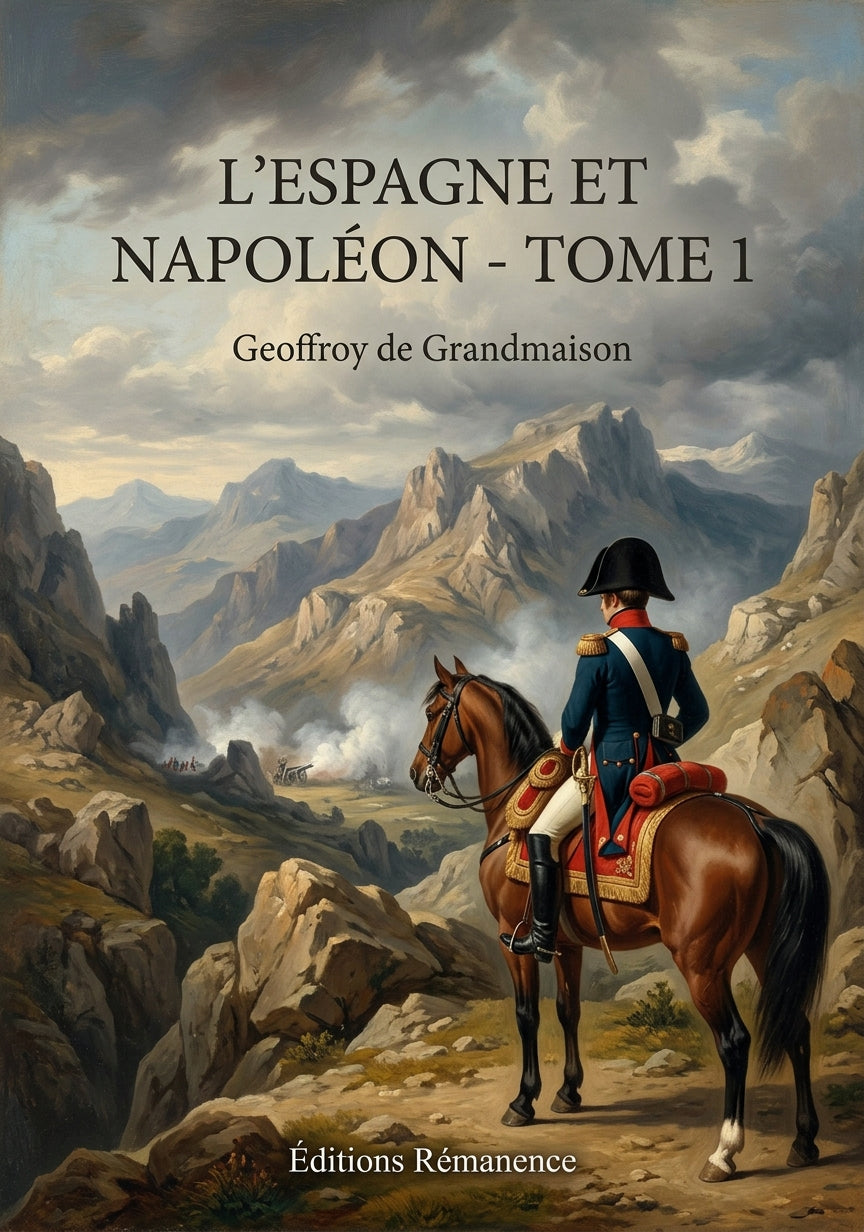 Livre L'Espagne et Napoléon - Tome 1 par Geoffroy de Grandmaison - Couverture - Editions Remanence