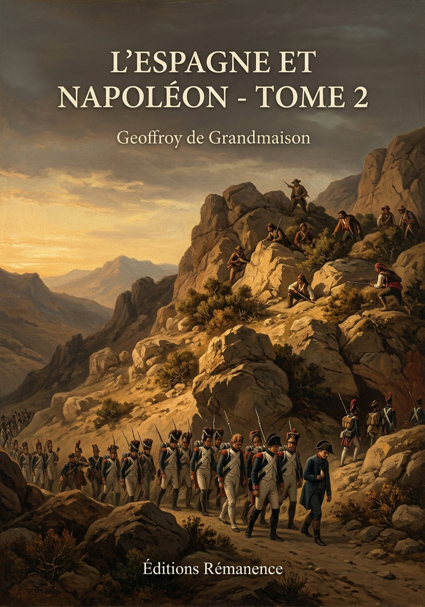 Livre L'Espagne et Napoléon - Tome 2 par Geoffroy de Grandmaison - Couverture - Editions Remanence
