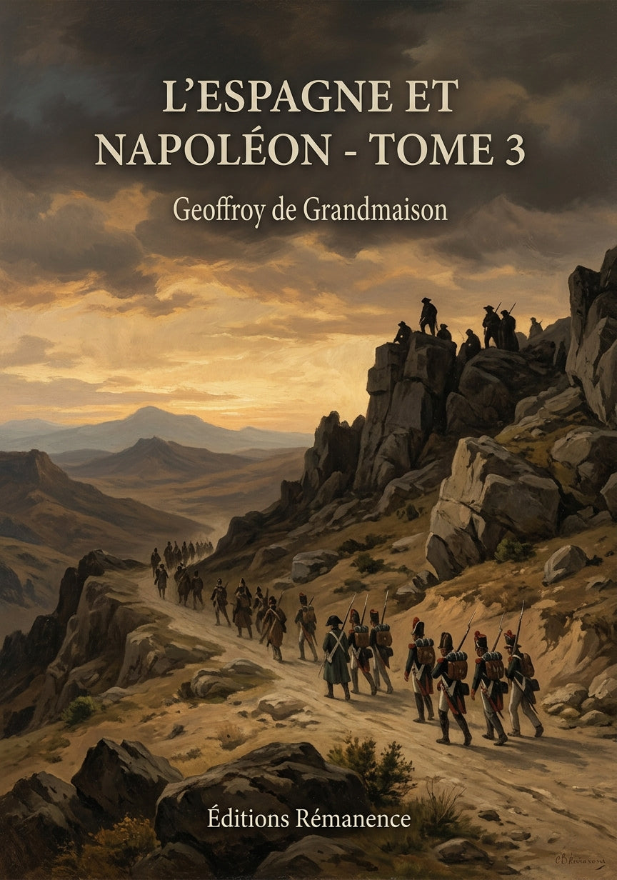 Livre L'Espagne et Napoléon - Tome 3 par Geoffroy de Grandmaison - Couverture - Editions Remanence