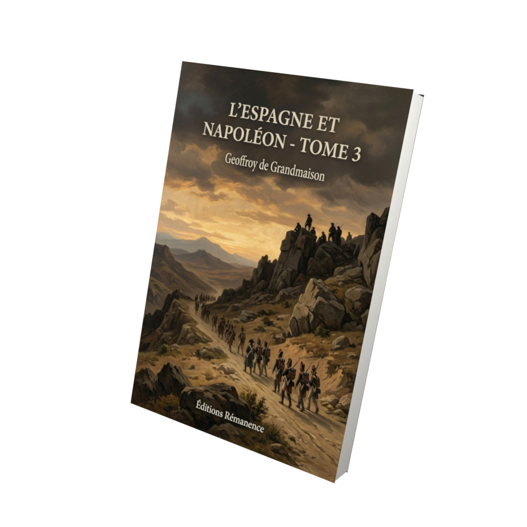 Livre L'Espagne et Napoléon - Tome 3 par Geoffroy de Grandmaison - Vue 3D - Editions Remanence