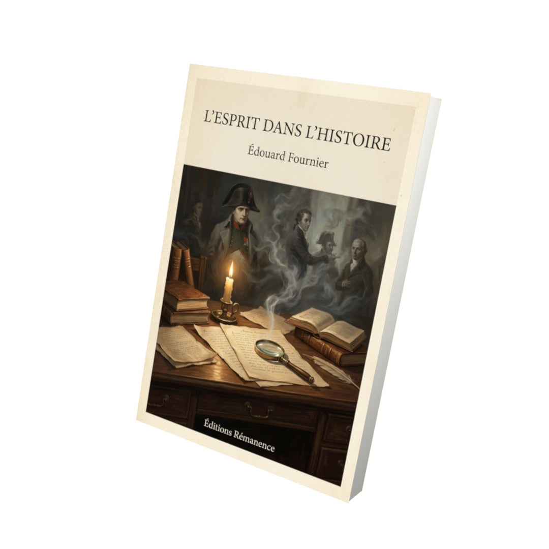 Livre L'esprit dans l'histoire - Édouard Fournier - Vue 3D - Editions Remanence