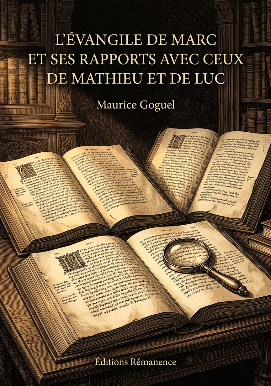 Livre L'Évangile de Marc et ses rapports avec ceux de Mathieu et de Luc par Maurice Goguel - Couverture - Editions Remanence