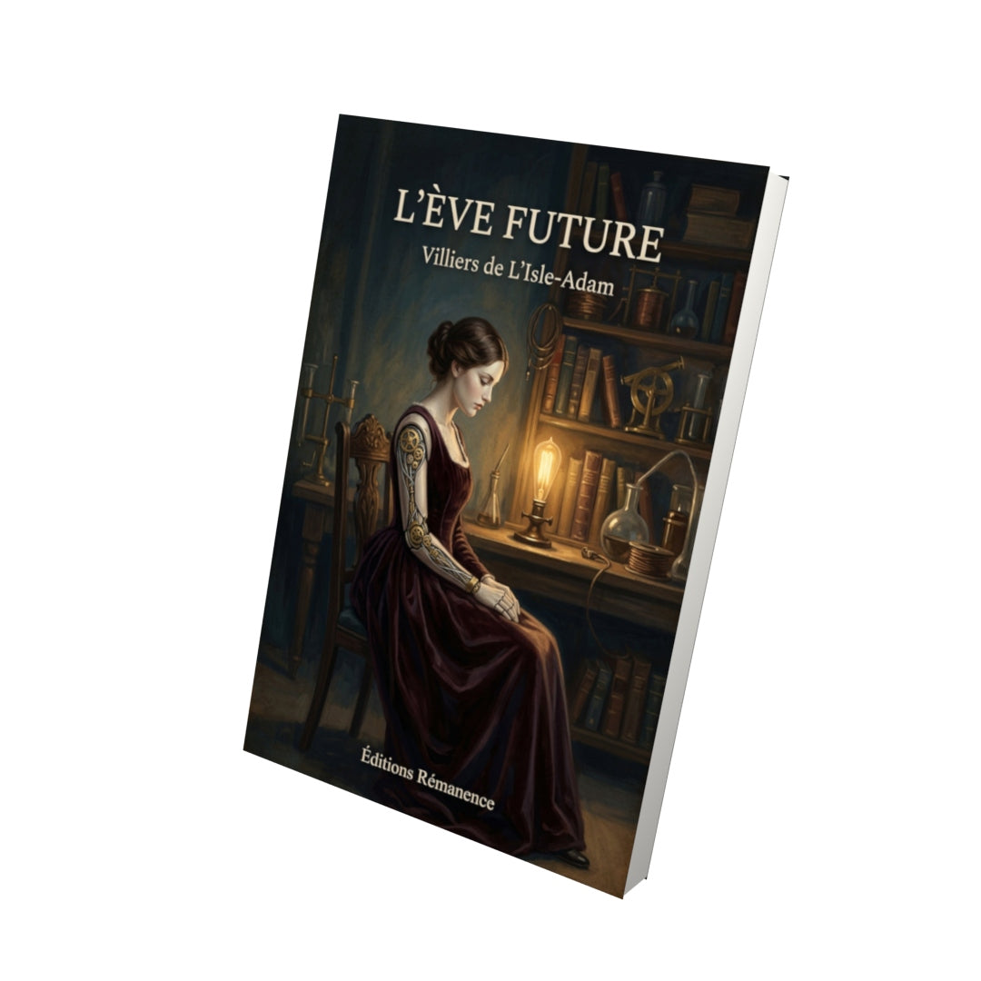Livre L'Ève future - Villiers de L'Isle-Adam - Vue 3D - Editions Remanence