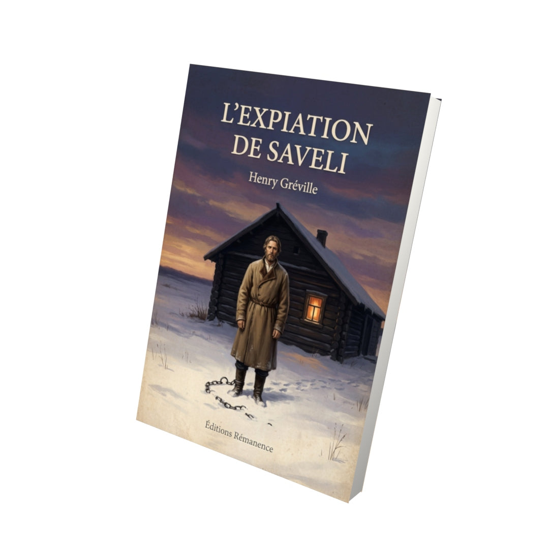 Livre L'expiation de Saveli - Henry Gréville - Vue 3D - Editions Remanence