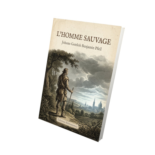 Livre L'homme sauvage - Johann Gottlob Benjamin Pfeil - Vue 3D - Editions Remanence
