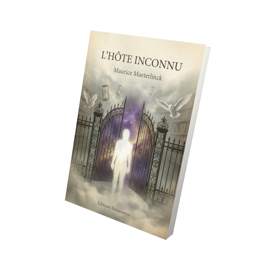 Livre L'hôte inconnu - Maurice Maeterlinck - Vue 3D - Editions Remanence