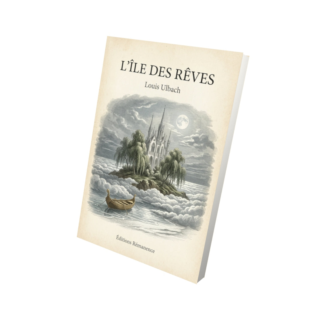 Livre L'île des rêves - Louis Ulbach - Vue 3D - Editions Remanence