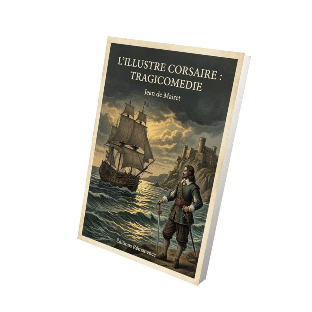 Livre L'illustre corsaire : tragicomedie - Jean de Mairet - Vue 3D - Editions Remanence
