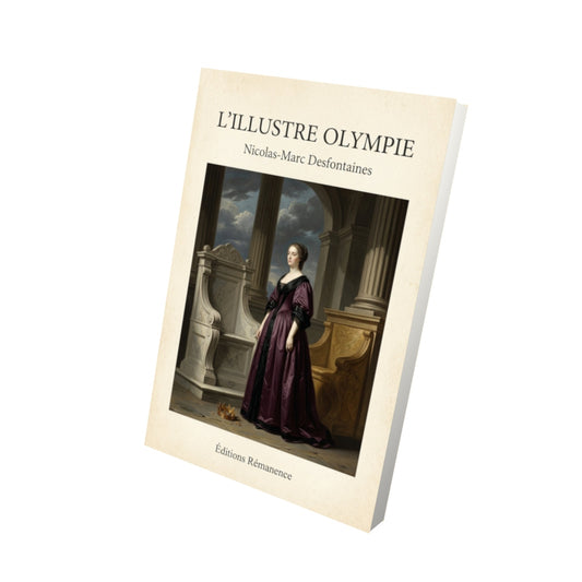 Livre L'illustre Olympie - Nicolas-Marc Desfontaines - Vue 3D - Editions Remanence