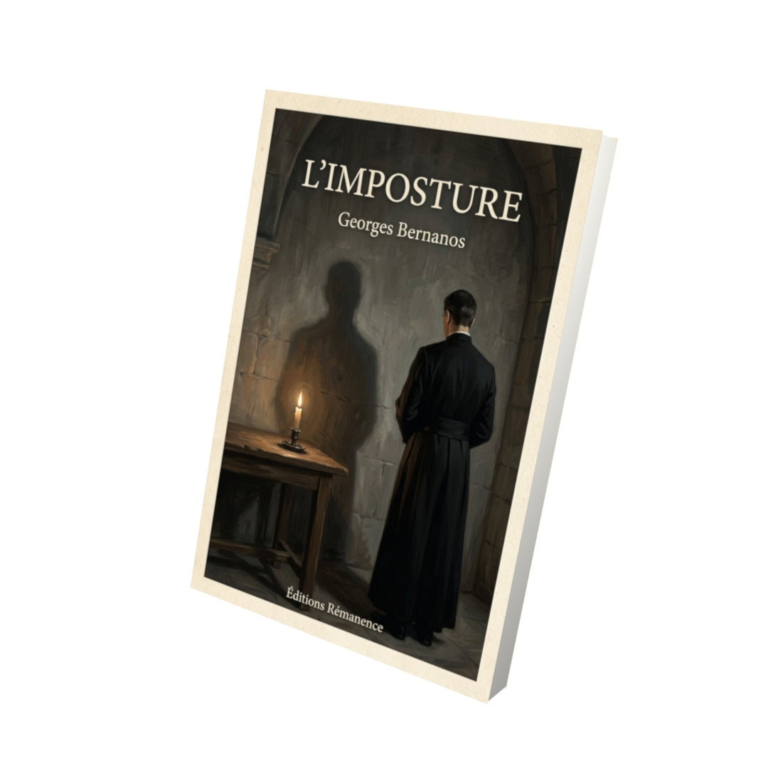 Livre L'imposture - Georges Bernanos - Vue 3D - Editions Remanence