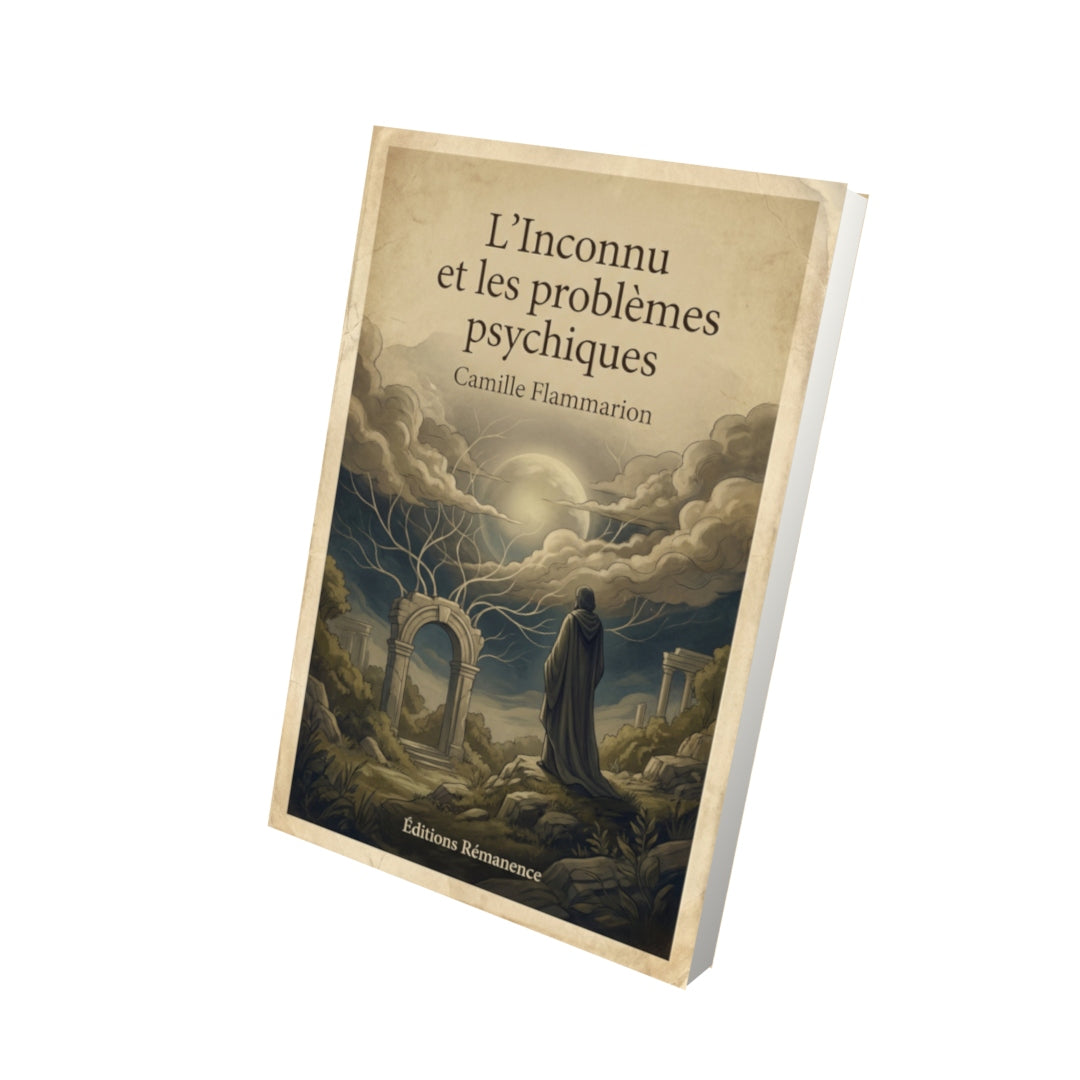 Livre L'Inconnu et les problèmes psychiques – Camille Flammarion - Vue 3D - Editions Remanence