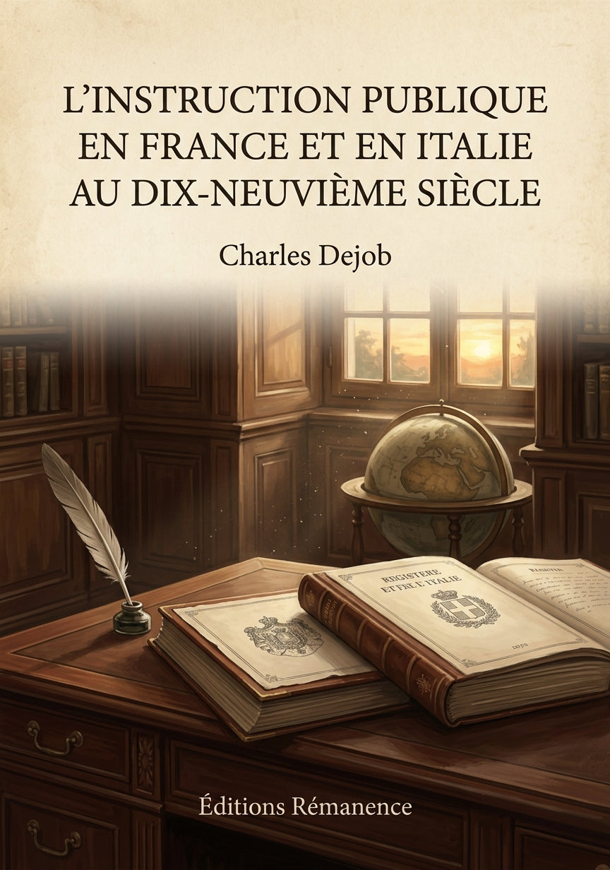 L'Instruction Publique en France et en Italie au dix-neuvième siècle - Charles Dejob (Couverture)