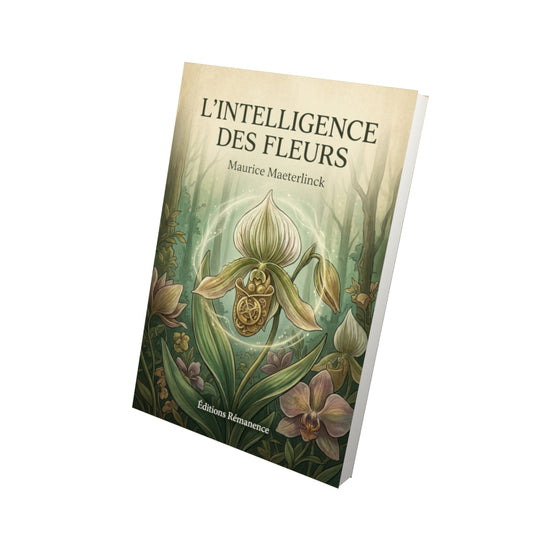 Livre L'intelligence des fleurs - Maurice Maeterlinck - Vue 3D - Editions Remanence