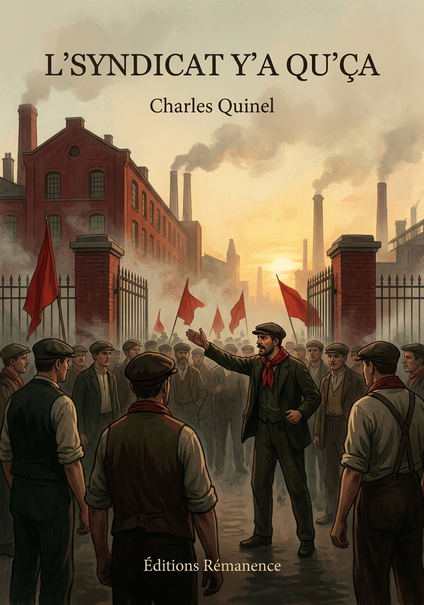 Livre L'syndicat y'a qu'ça par Charles Quinel - Couverture - Editions Remanence