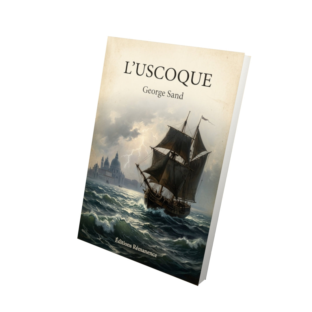 Livre L'Uscoque - George Sand - Vue 3D - Editions Remanence
