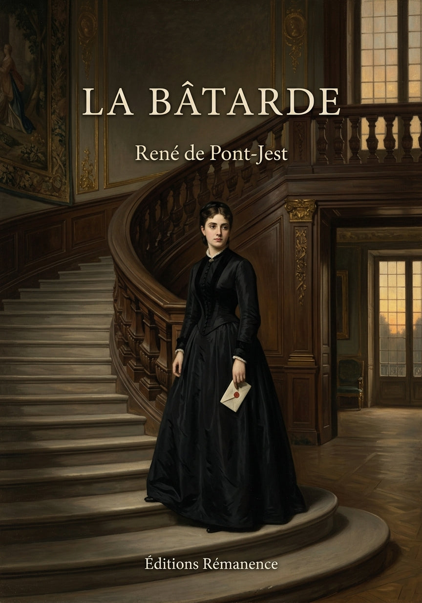 Livre La Bâtarde par René de Pont-Jest - Couverture - Editions Remanence