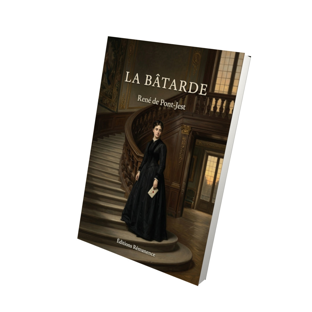 Livre La Bâtarde par René de Pont-Jest - Vue 3D - Editions Remanence